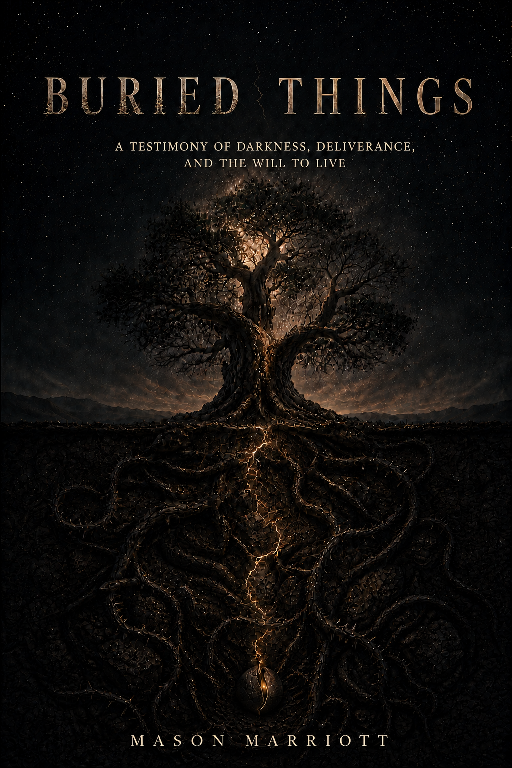 Buried Things by Mason Marriott. A testimony of darkness, deliverance, and the will to live.